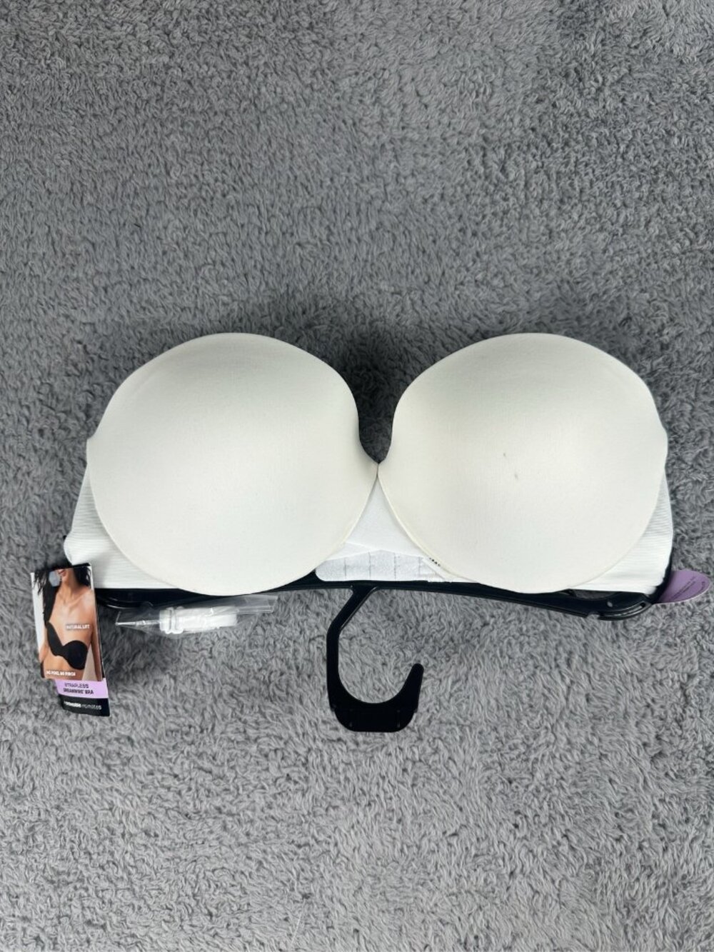 Maidenform Dreamwire Strapless Lift Bra White Removable Straps